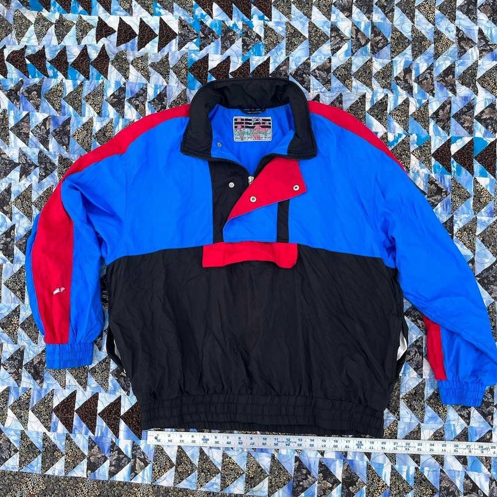 HEAD Sportswear Quarter zip wind breaker jacket 80s ski wear